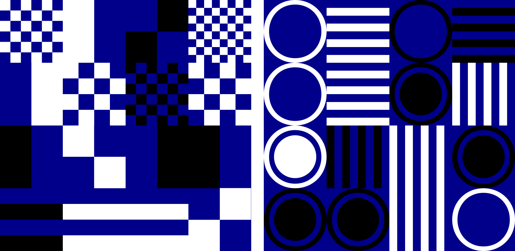 Cosmic Communications uses mainly lines, squares and circles from the typeface.