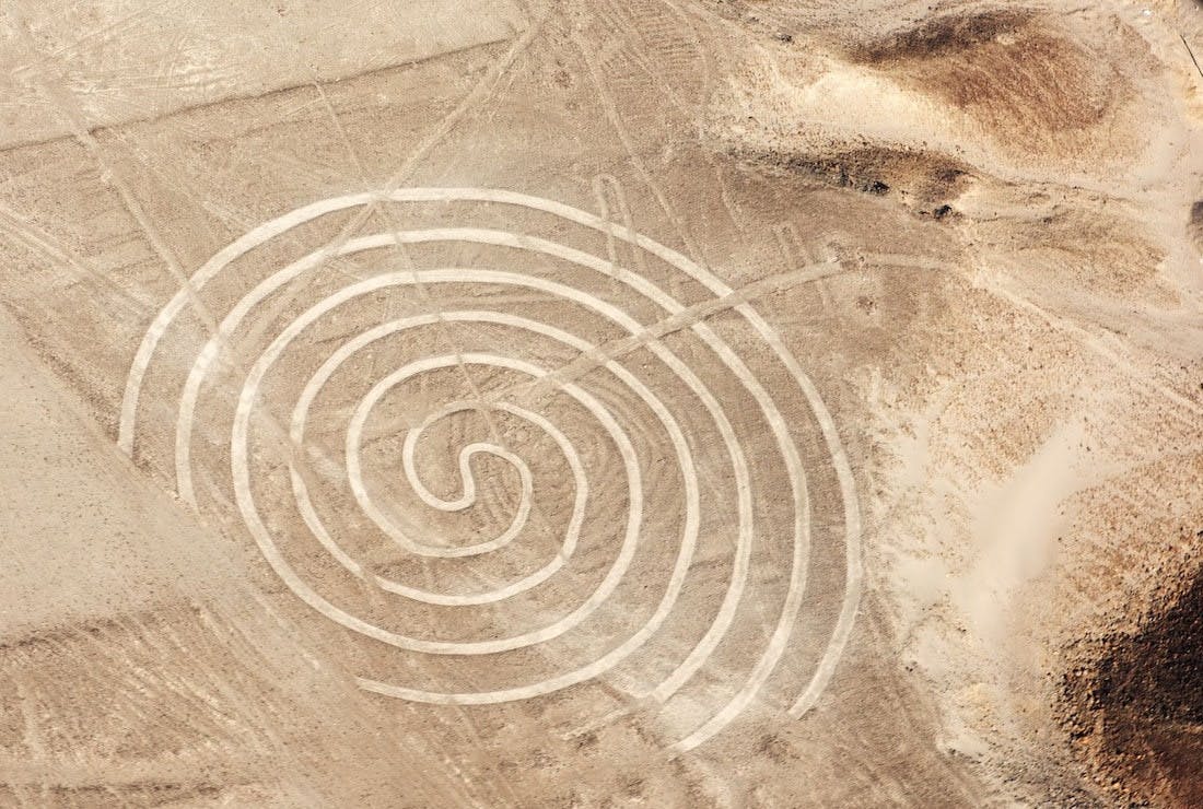 The Nazca Lines Spiral, Nazca, Peru